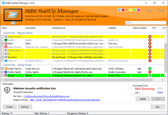 instaling HiBit Startup Manager 2.6.20