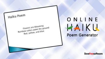 Online Haiku Poem Generator