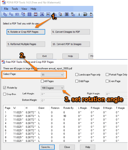 rotate pdf document free online