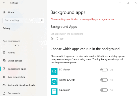 How to Permanently disable Windows 10 Apps from running in Background