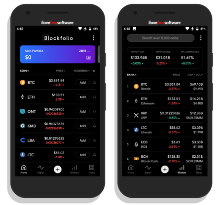 apps for tracking changes in value of cryptocurrencies