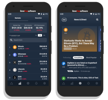 apps for tracking changes in value of cryptocurrencies