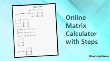 online matrix calculator with steps