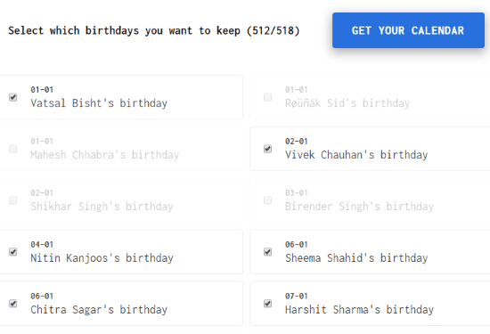 How to Export Facebook Birthdays?