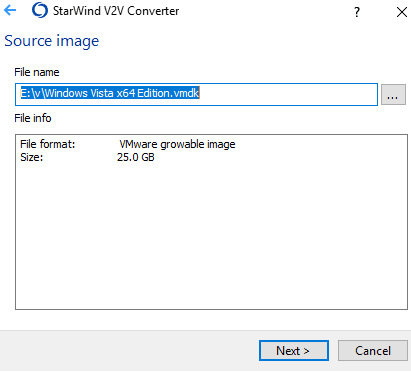 how to convert iso to vmdk