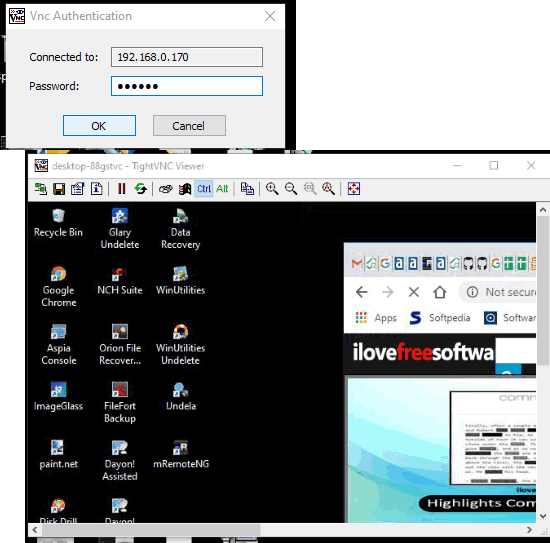 TightVNC software