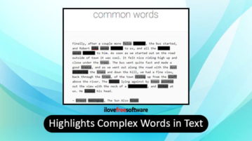 highlight complex words in text