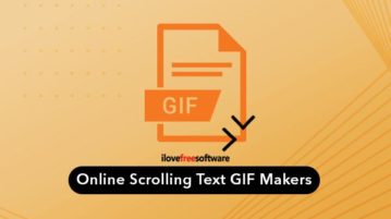 online scrolling text gif makers