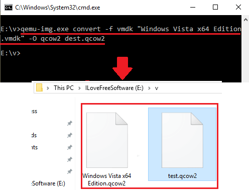 qemu-img vmdk to qcow2 in action