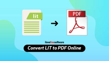 Convert LIT to PDF Online