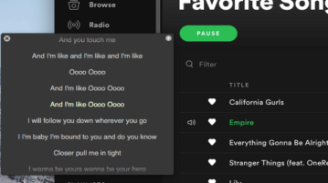 Lyrics of Current Playing Song in iTunes, Spotify, Vox in macOS
