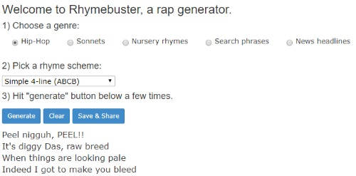 5 Free Online Rap Lyrics Generator Websites