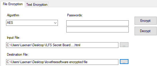 file encryption