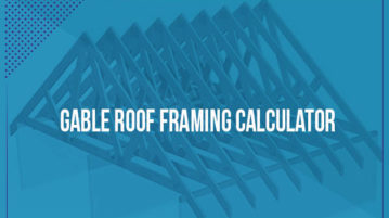 gable roof framing calculators