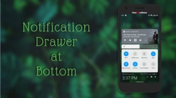 Move Notification Drawer At Bottom of Screen in Android