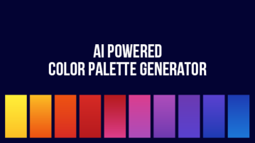 AI powered color palette generator