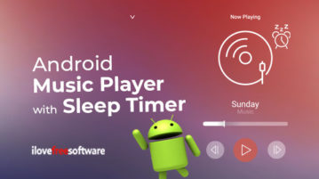 Android Music Player with Sleep Timer