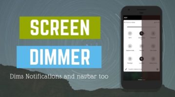 Free Android Screen Dimmer App That Dims Notifications Too