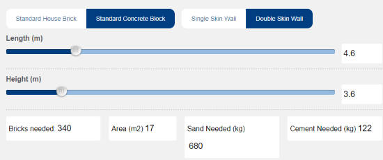 Brick and Block Calculator