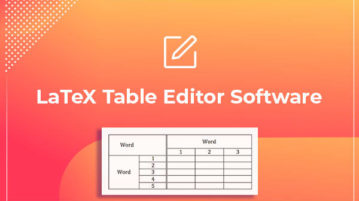 LaTeX Table Editor software