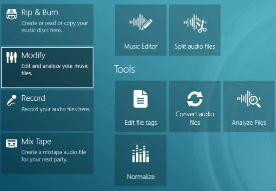 audio modify feature