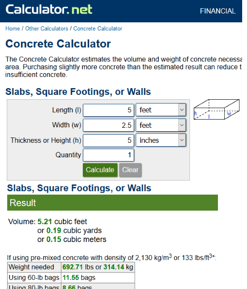 concrete bag calculator APK for Android Download