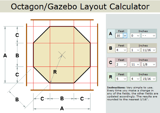 Octagon Calculator, Shape