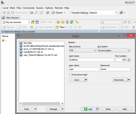 google drive as remote ftp server