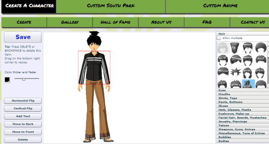 online anime character creator