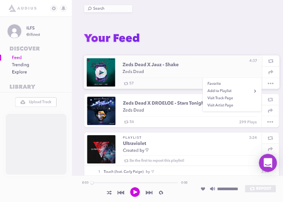 blockchain-based soundcloud alternative