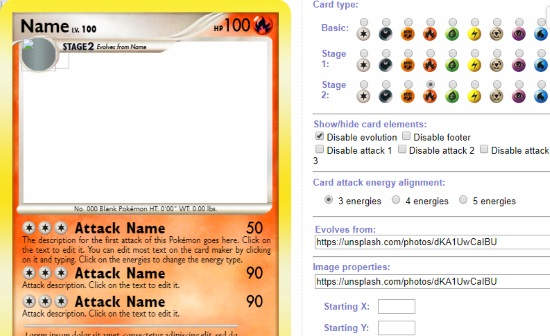 Pokémon Card Maker  Pokemon cards, Card maker, Pokemon