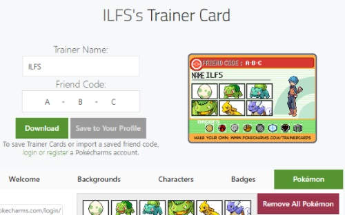 create pokemon card online