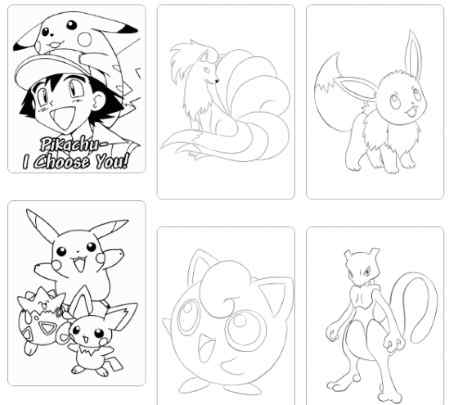 Pokemon Coloring Pages by Souly Natural Creations