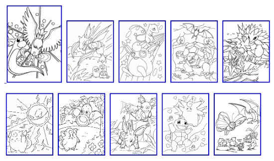 Pokemon Coloring Pages by Souly Natural Creations