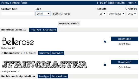 generate retro fonts online