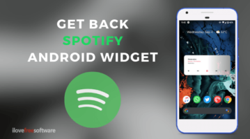 How to Get Back Spotify Music Widget on Android?