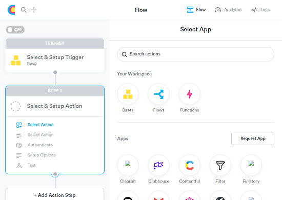 create flow for automation