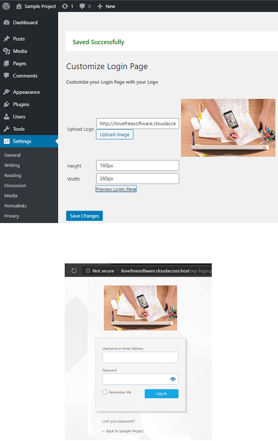 Customize Login Page abozain