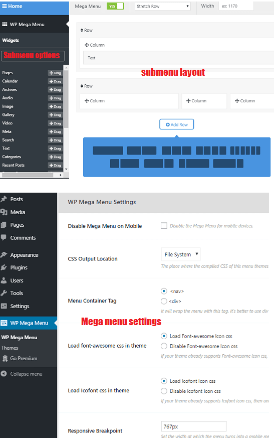 WP Mega Menu