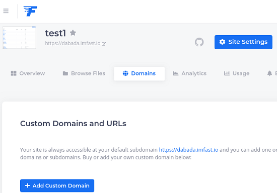 file io add custo domain