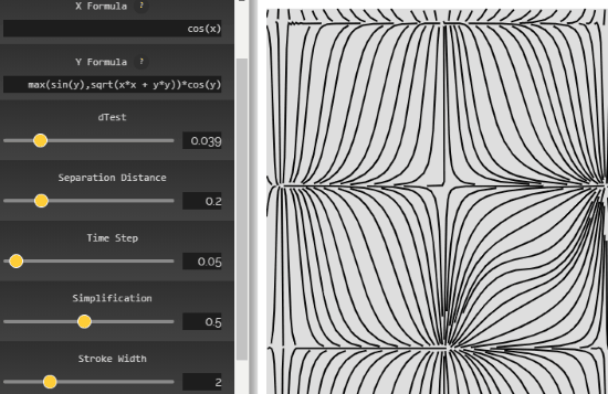 generate SVG designs based on mathematical formulas