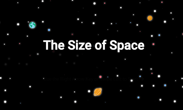 Interactive Visualization to Compare the Scale of the Universe