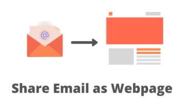 How to Share Email as Webpage with Anyone?