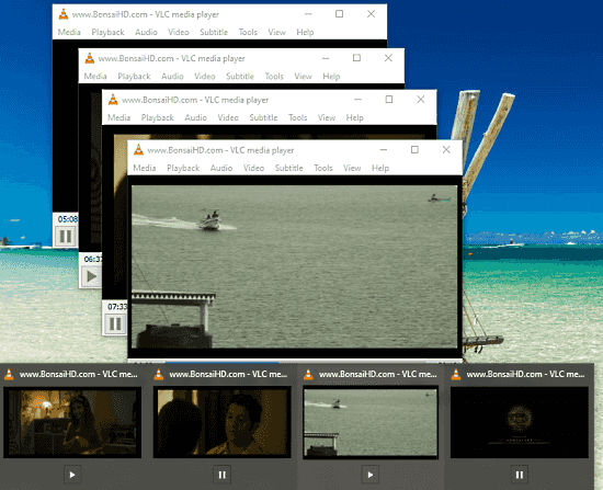 play multiple vlc videos at once