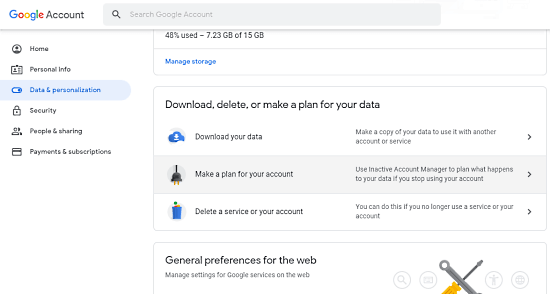 How to Schedule Your Google Account for Auto Delete When Not Used