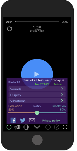 breathing app for iPhone