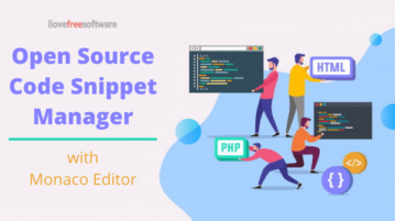 Open Source Code Snippet Manager with Monaco Editor for Windows