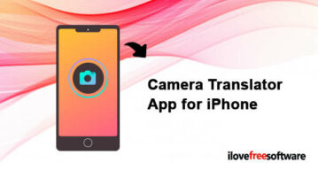 Camera Translator App for iPhone