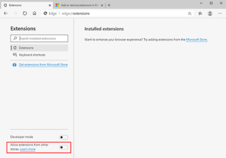 How to Import Chrome Extensions to Edge Chromium?