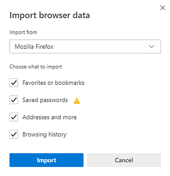 How to Import Firefox Bookmarks to Edge Chromium?